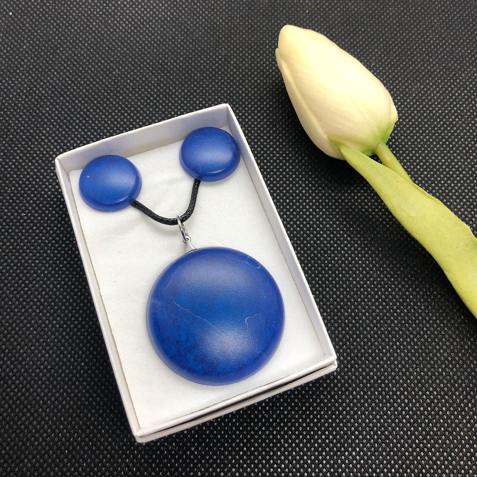 Thumbnail: Round Pearlescent 2 Piece Resin set