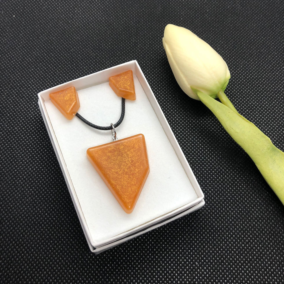Thumbnail: Small Irregular Pearlescent 2 Piece Resin set