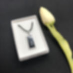 Thumbnail: Stainless Steel Rectangle Resin Pendant
