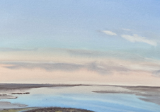 2022.08.29 Schildknoopen
Aquarell 35 x 50 cm
Das Aquarell zeigt das Wattenmeer bei Schildknoopen an der niederländischen wattenmeerküste bei Ebbe. Der Himmel verläuft von Blau über Türkis bis zu einem zartrosa Horizont und spiegelt sich in der Fahrrinne. Eine leichte Bewölkung zieht auf.
#aquarellevomwattenmeer#aquarellemalen#Nordsee#wattenmeer#pleinairpainting#die weitesuchen#originalgemälde#Horizont#Kunst#aliceabedelsayed#unterfreiemHimmelmalen#GulfhofFriedrichsgroden#Waddenzee#Watt#Ostfriesland#OstfriesicheInselm#Himmel#Meer#Fahrrinne#Prickenweg #3
