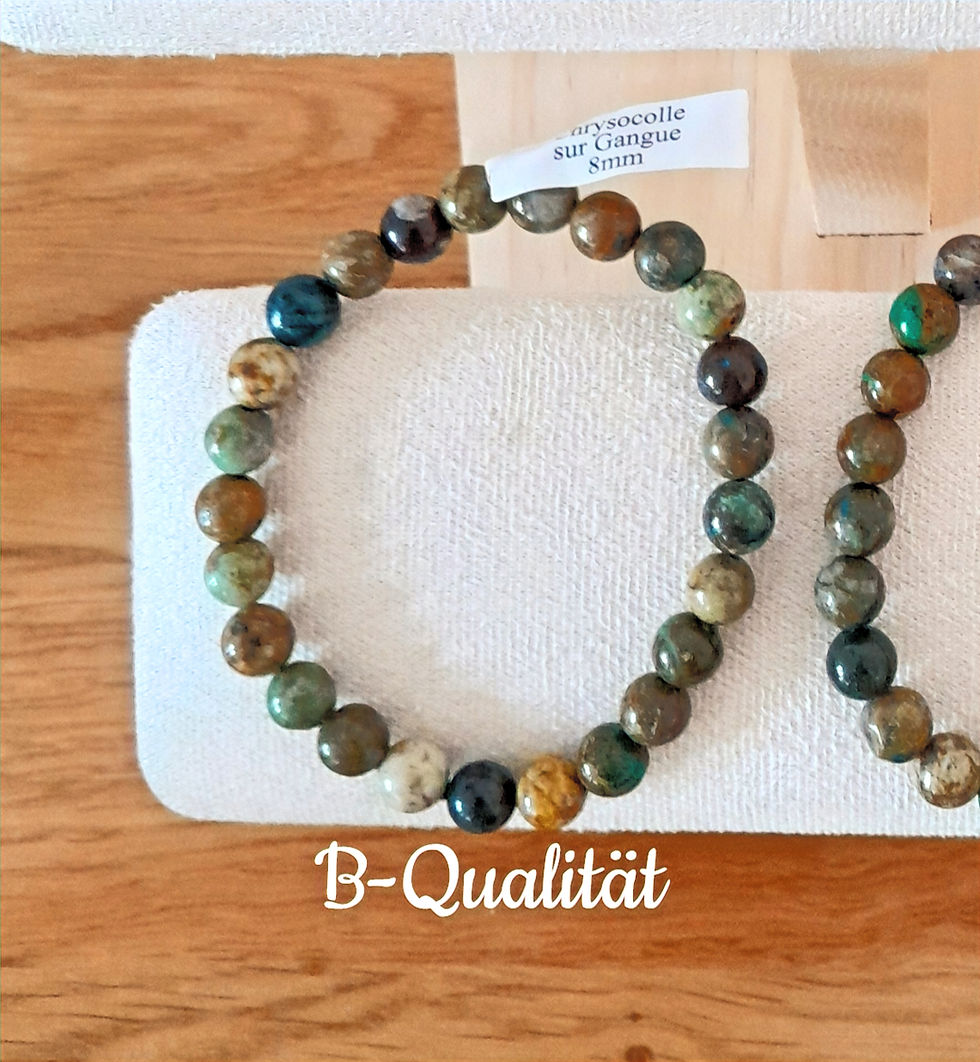Miniaturbild: Chrysokoll Armband, Wahrnehmung & Gelassenheit, 8mm Perlen, versch. Qualitäten