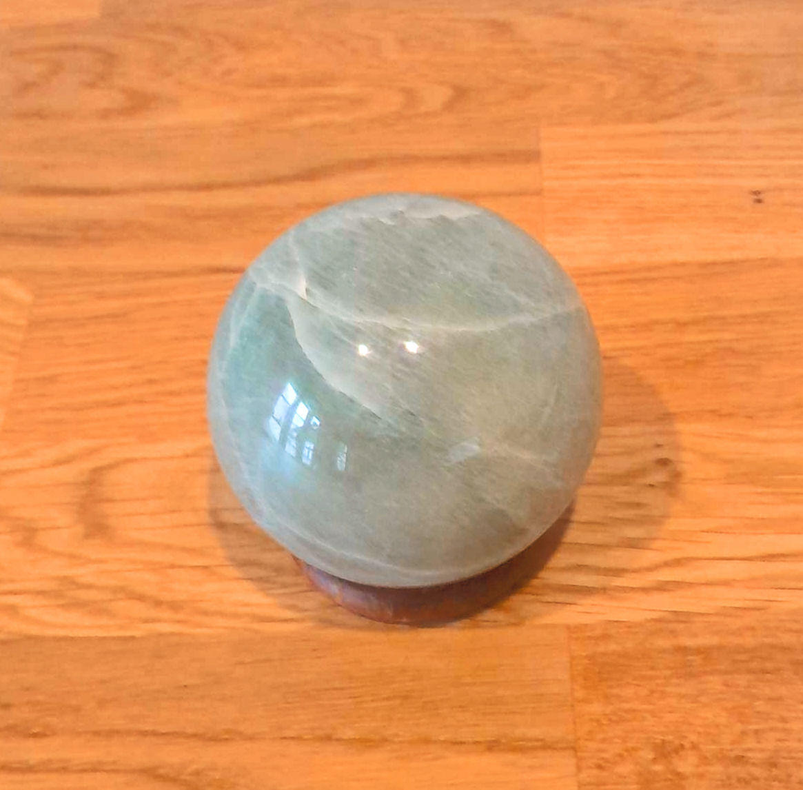 Mondstein Kugel, pastellgrün