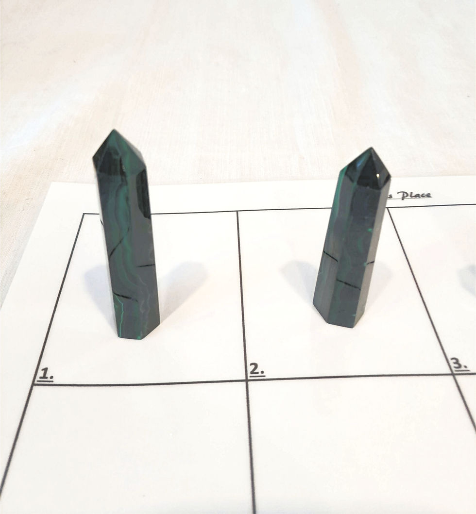 Miniaturbild: Malachit Spitze, Turm, poliert, A-Qualität