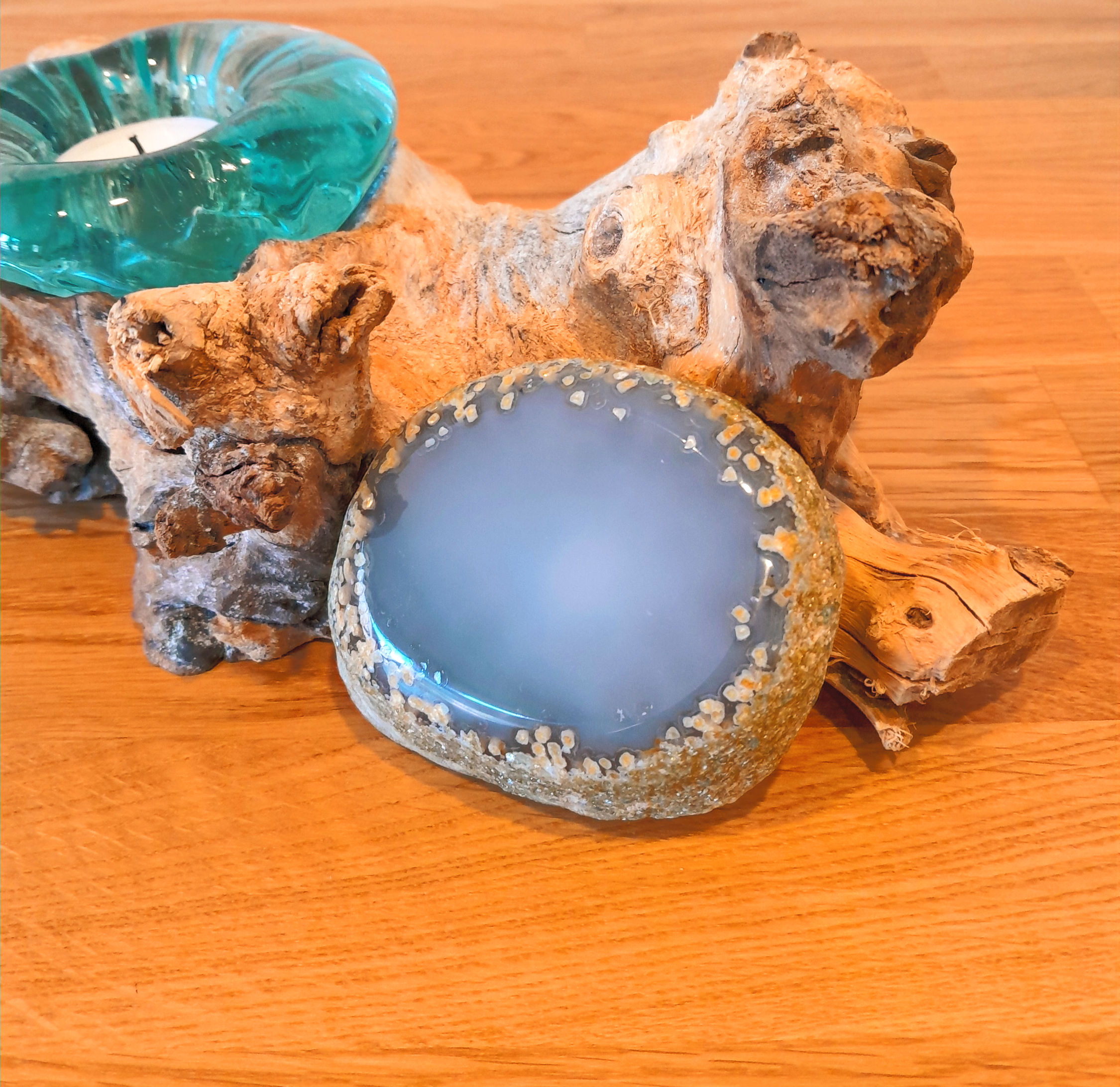 Wasserachat, Achat mit Wassereinschluss