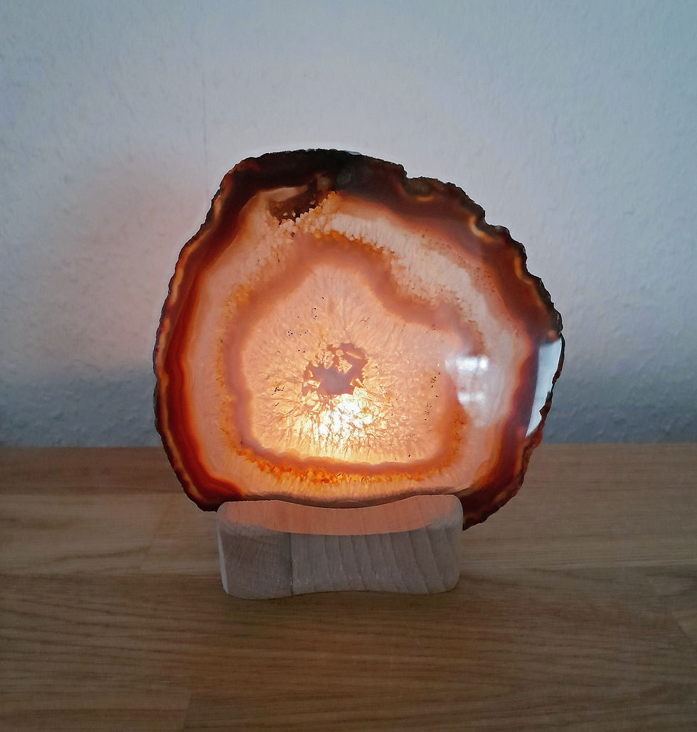 Achat Scheibe, naturbelassen, poliert, A-Qualität