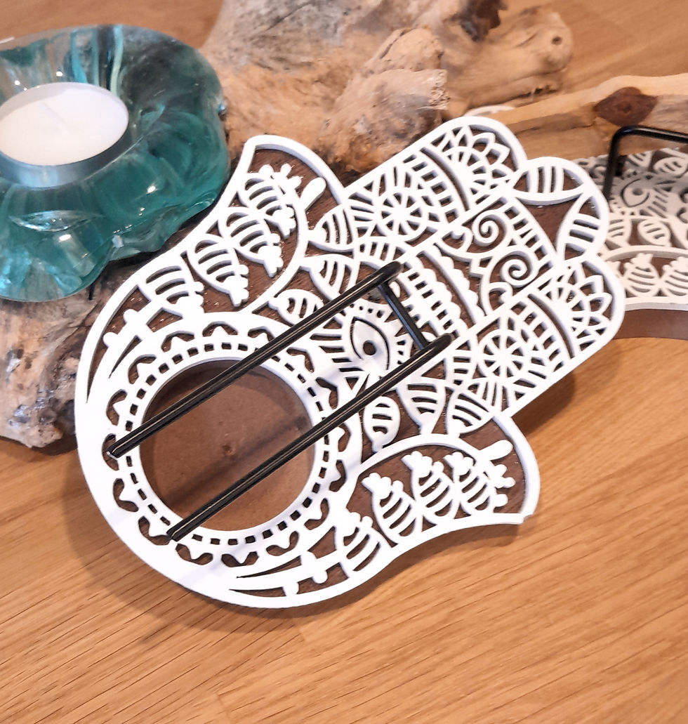 Miniaturbild: Palo Santo Holz Brenner, Hamsa Hand