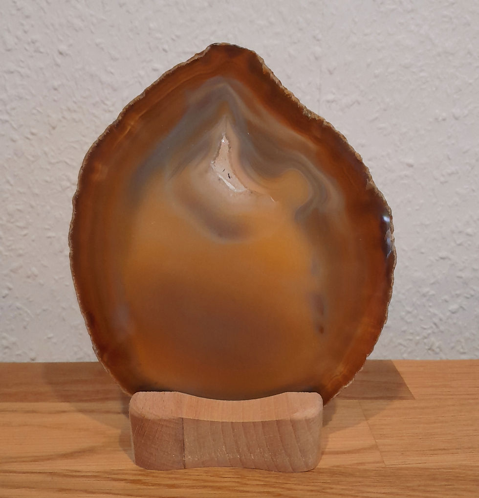 Miniaturbild: Achat Scheibe, naturbelassen, poliert, A-Qualität