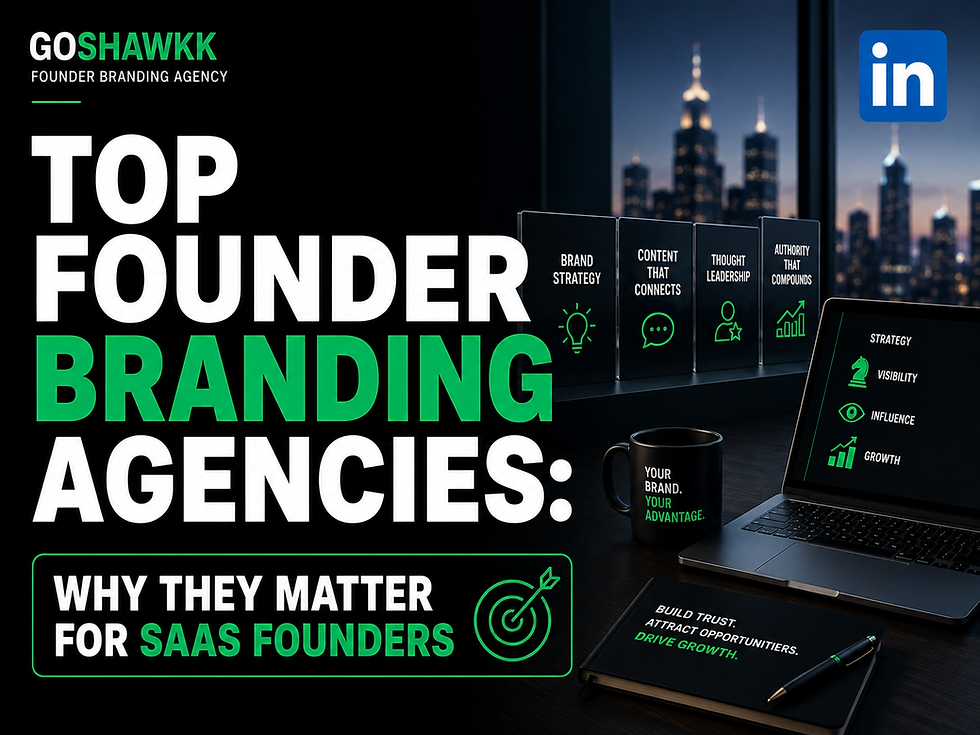 Top Founder Branding Agencies: Why They Matter for SaaS Founders