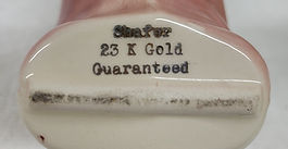 Schafer 23K Gold Guaranteed Stamp on Royal Copley piece.