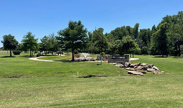 Walking trail at Chisholm Trail Park.