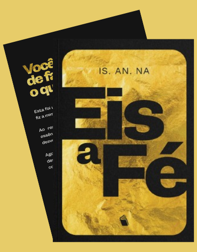 Capa de um livro, Eis a fé