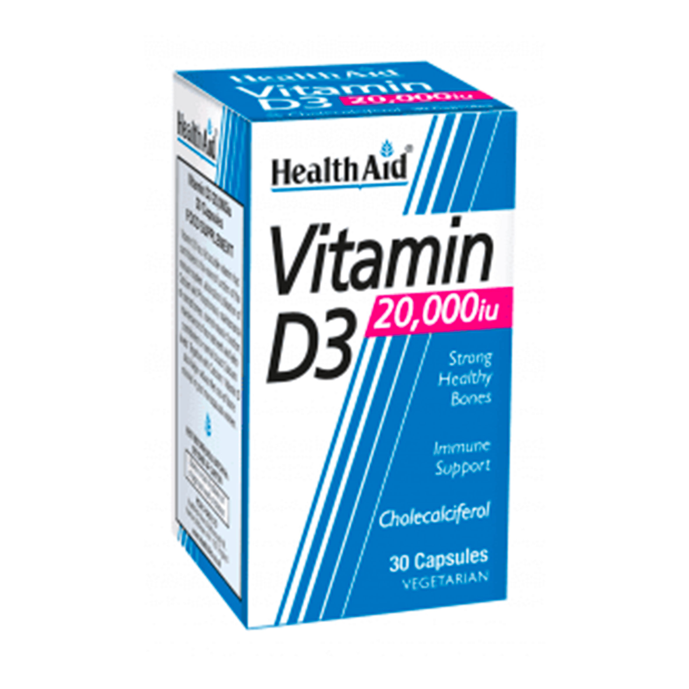 HealthAid Vitamin D3 20,000iu 30's Vegicaps
