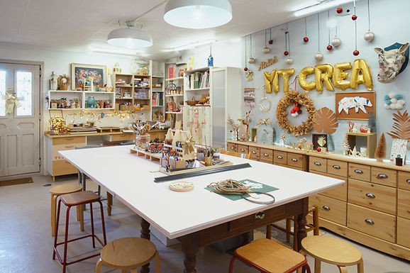 l'intérieur de l'atelier créatif MT'créa à Annecy