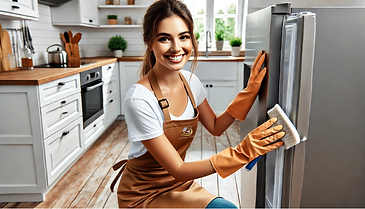 Cleaning of the central kitchen is included in the Rubi Package offered by Radiant Places.