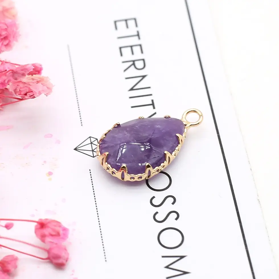 Thumbnail: 💜 Calm & Clarity: Natural Amethyst Crystal Pendant for Healing & Protection