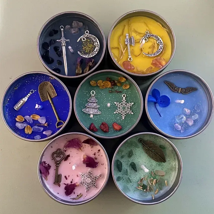 Thumbnail: Manifestation Candle – Vintage Soy Wax Jar for Calm, Clarity & Removing Blocks