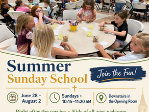 Join the Fun at First Lutheran Summer Sunday School!