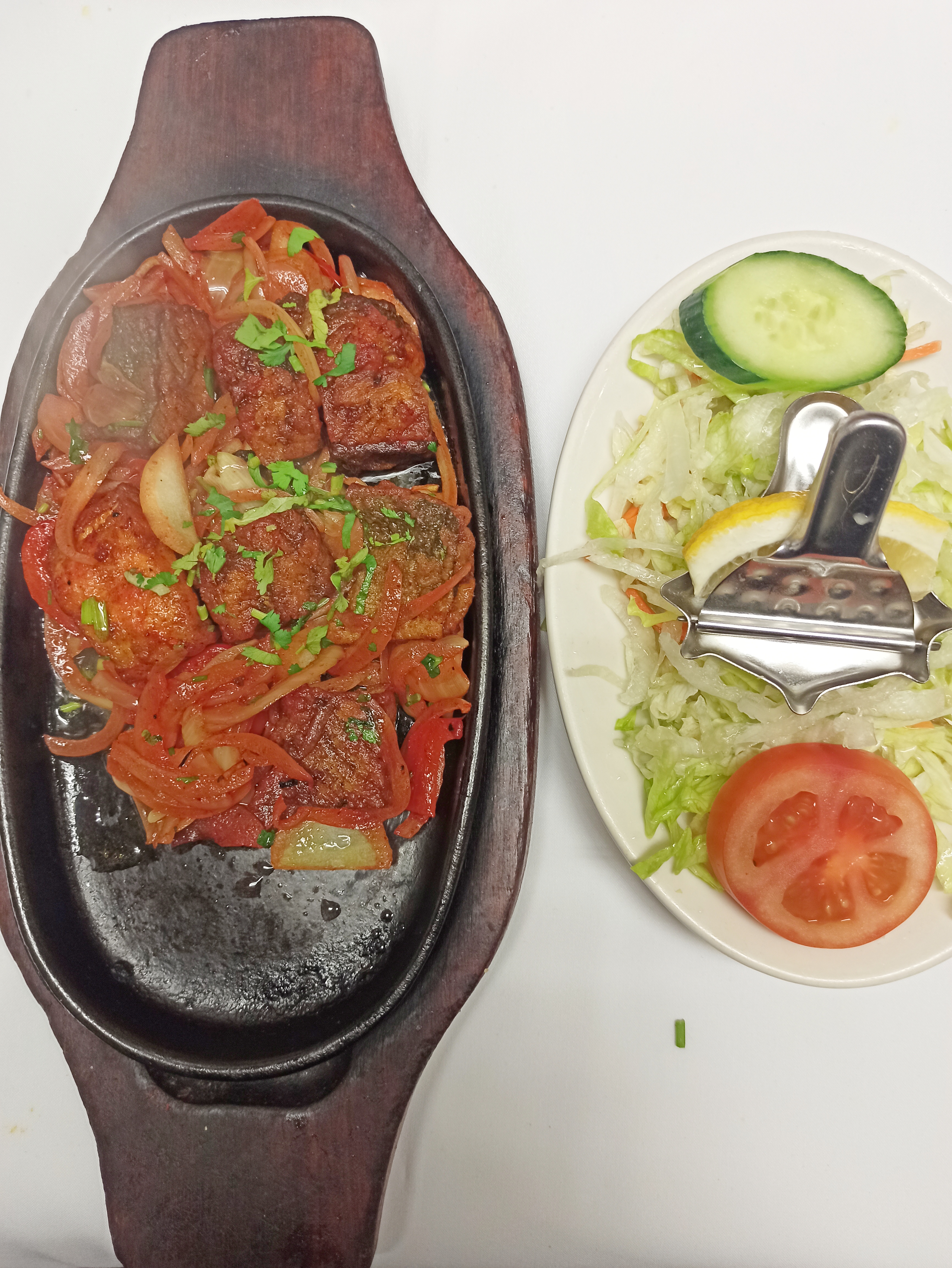 Arranged Food and Objects