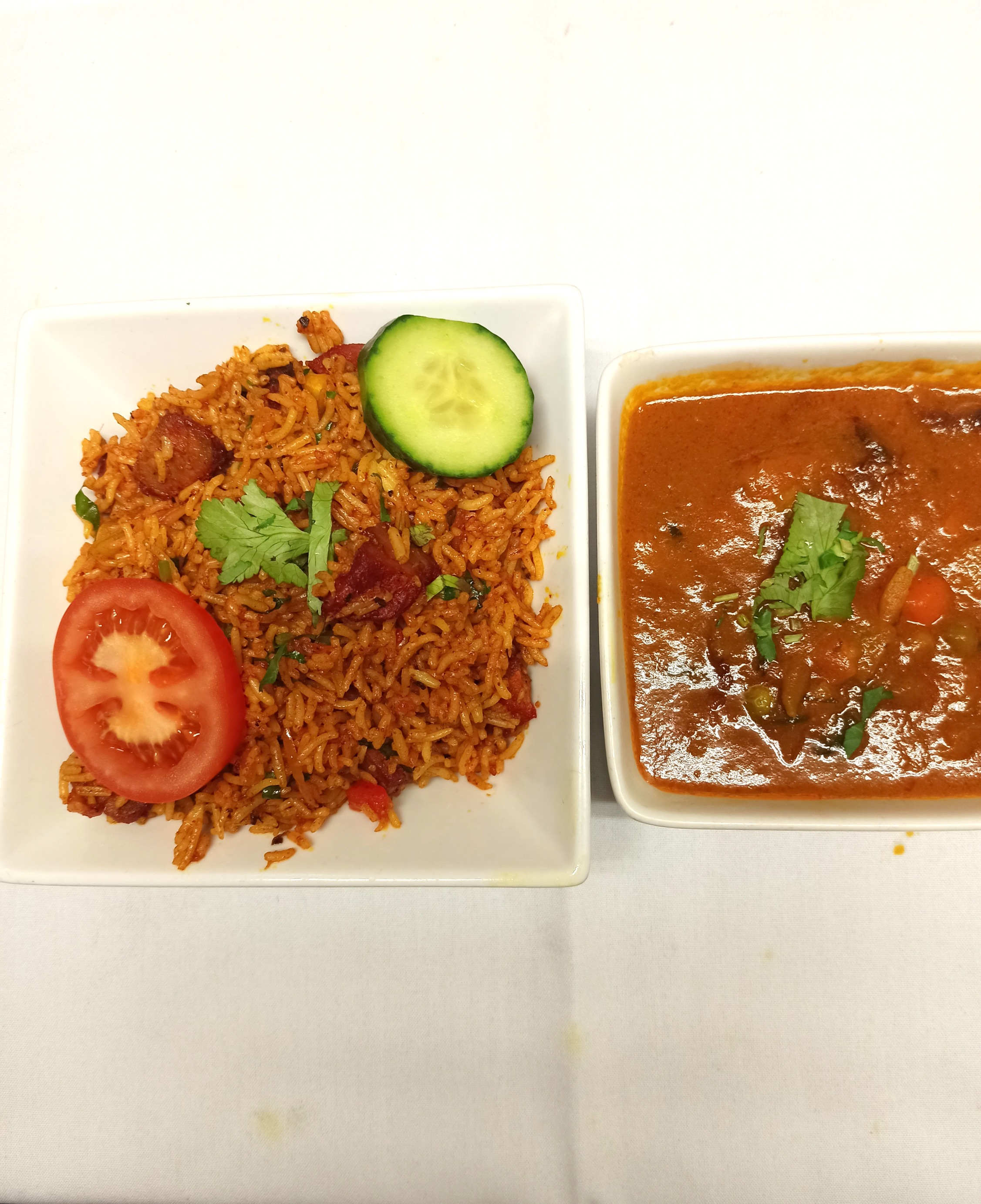 Arranged Food and Objects