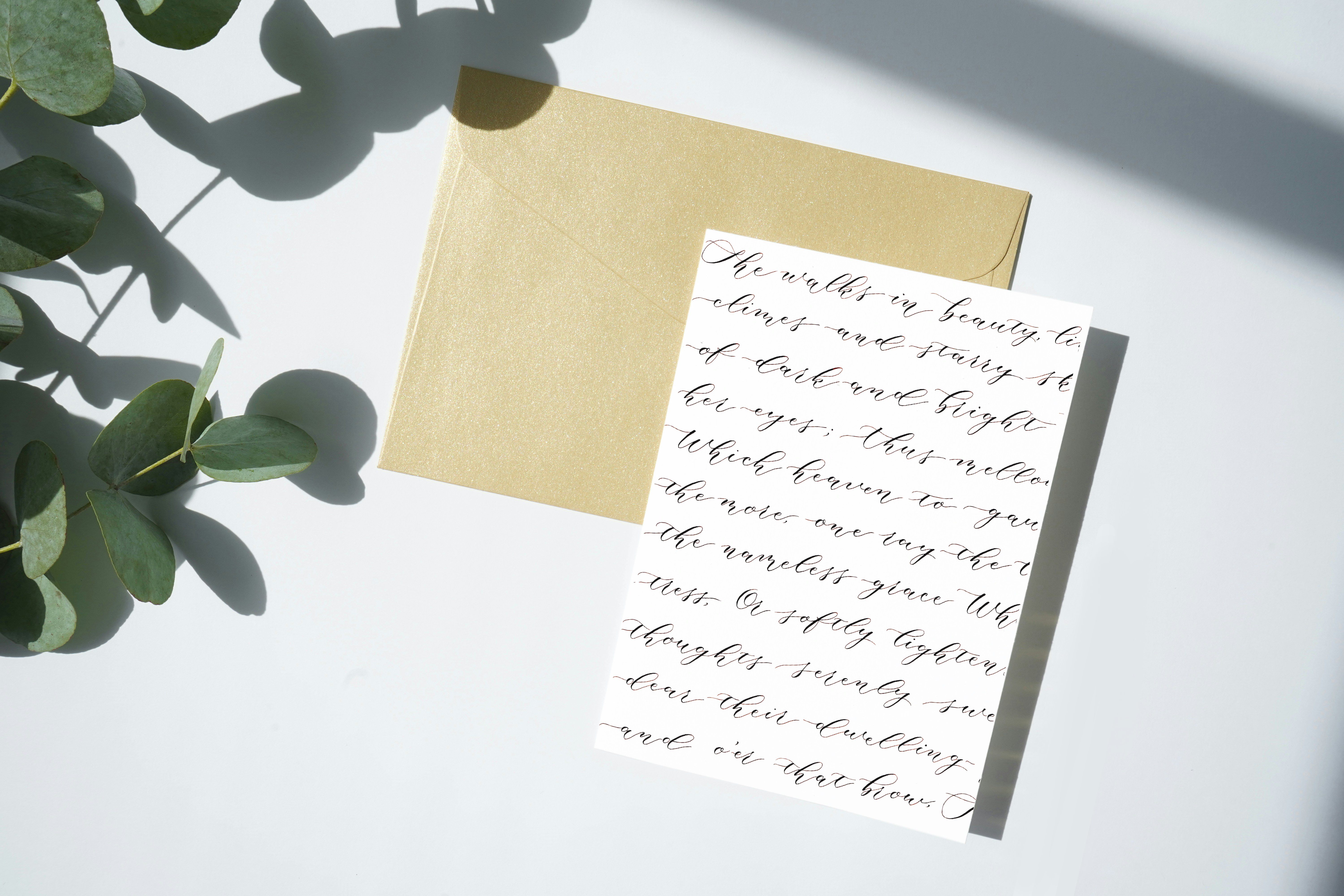 She Walks in Beauty Greeting Card