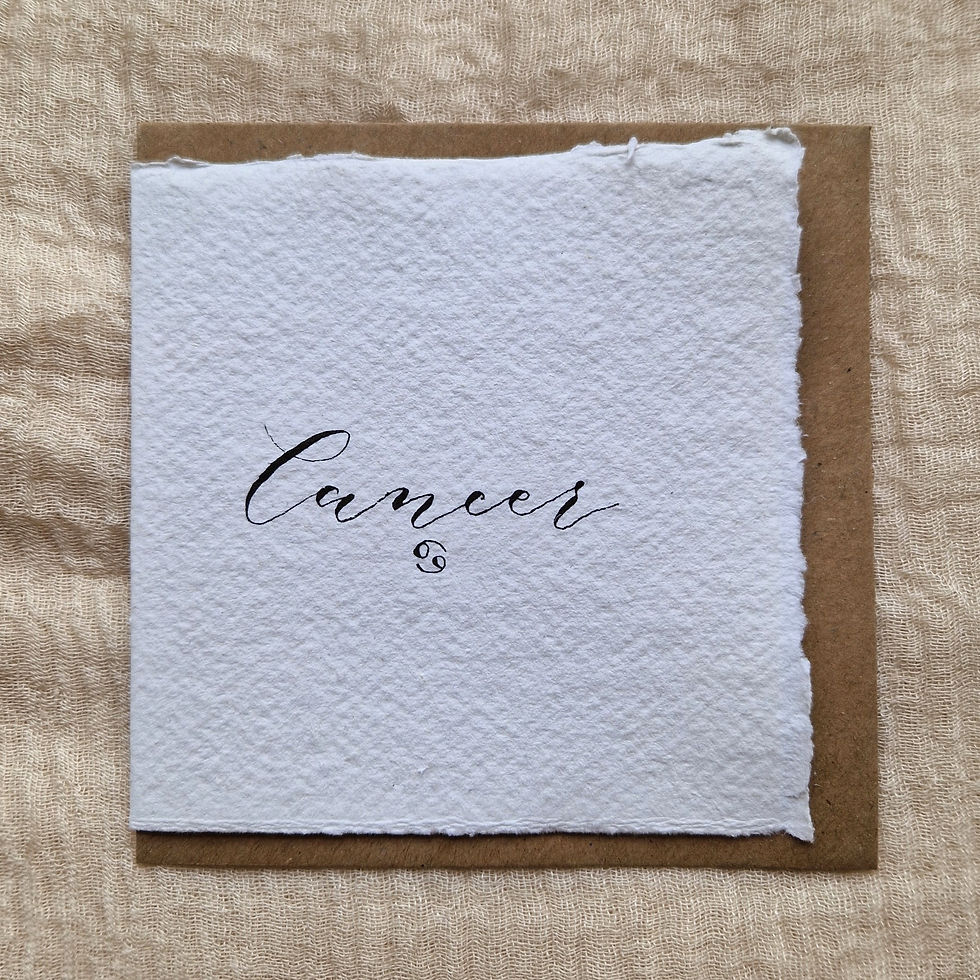 Thumbnail: Handmade Star Sign Greeting Card