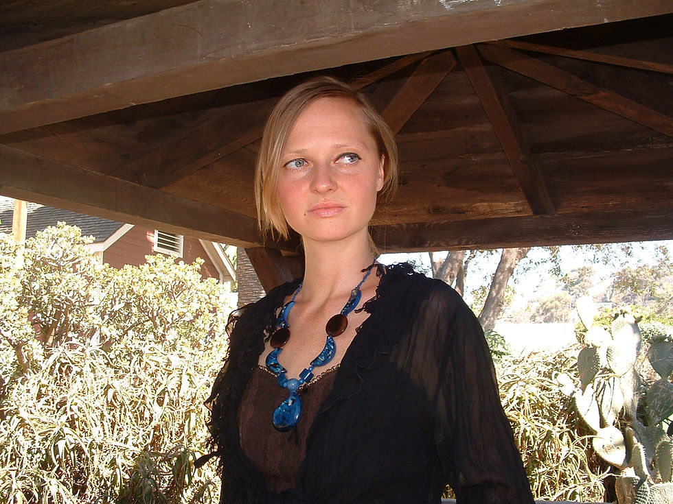 Thumbnail: Tagua pendant  bohemian necklace many colors
