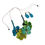 Thumbnail: Blooming flowers tagua oversized bib necklace