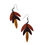Thumbnail: Nested leaves tagua nut earrings botanical 
