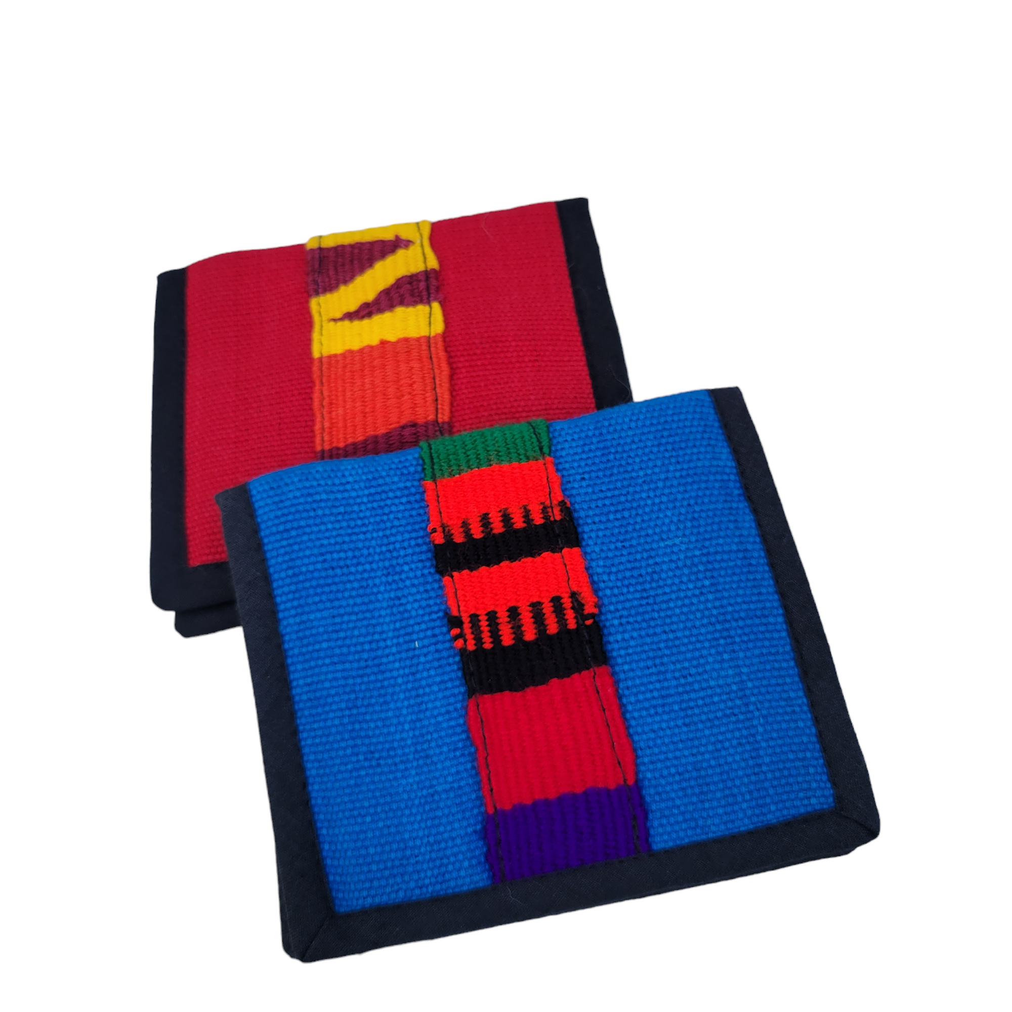 Guatemalan bi fold unisex fabric huipil wallets unisex