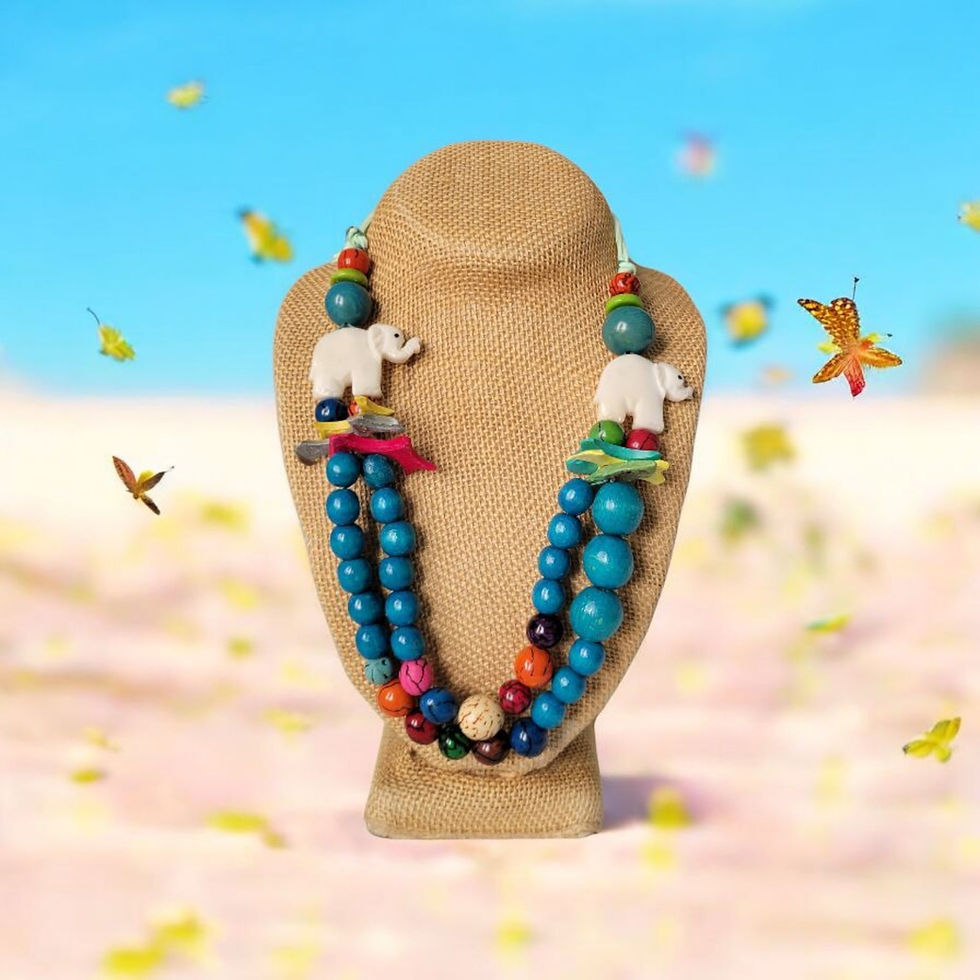 Thumbnail:  Elephants Pride rainbow necklace by Allie