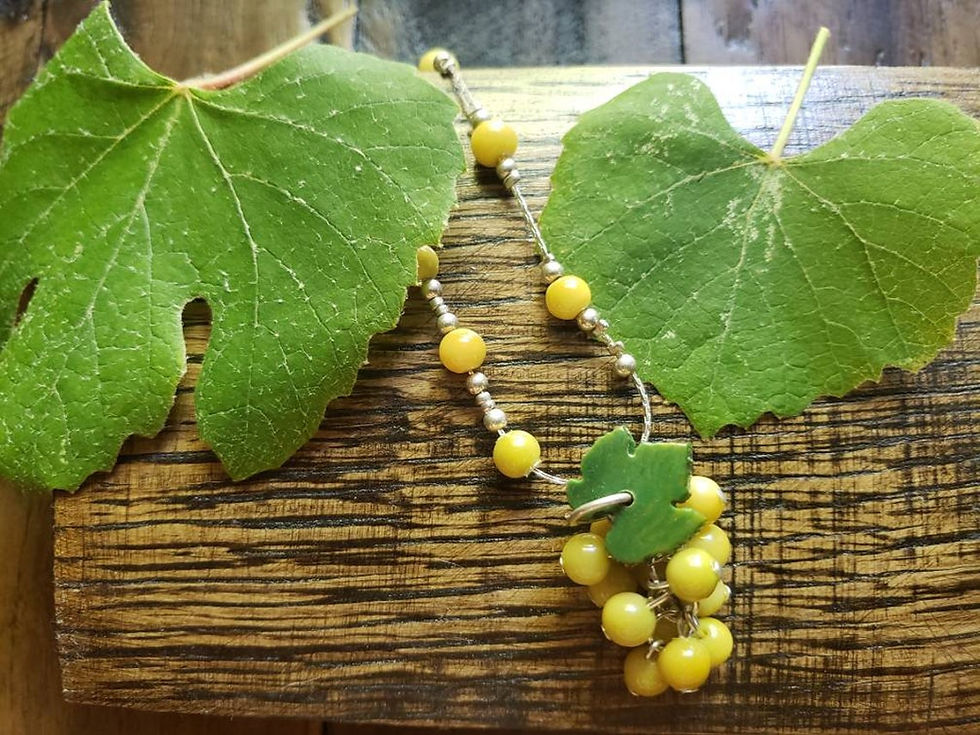 Thumbnail: Grapes cluster bracelets/ Grapes tagua bracelet/ Wine gifts ideas/ Fruit jewelry