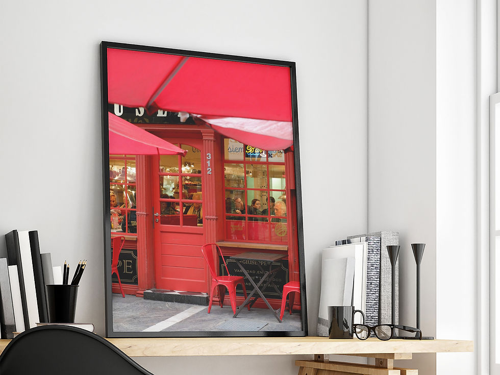 Thumbnail: Rojo - Fotografía decorativas con marco