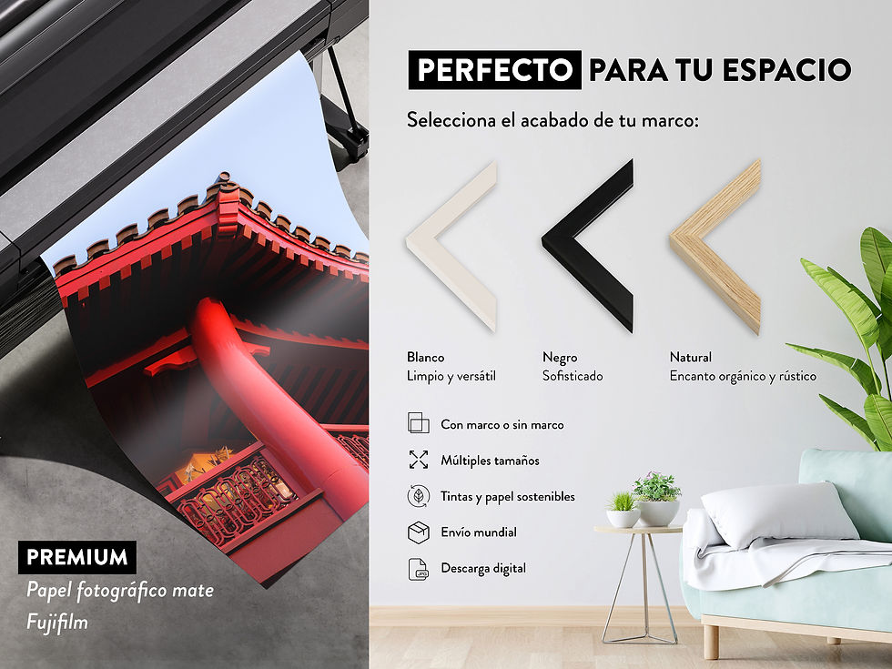 Thumbnail: Rojo - Fotografía decorativas con marco