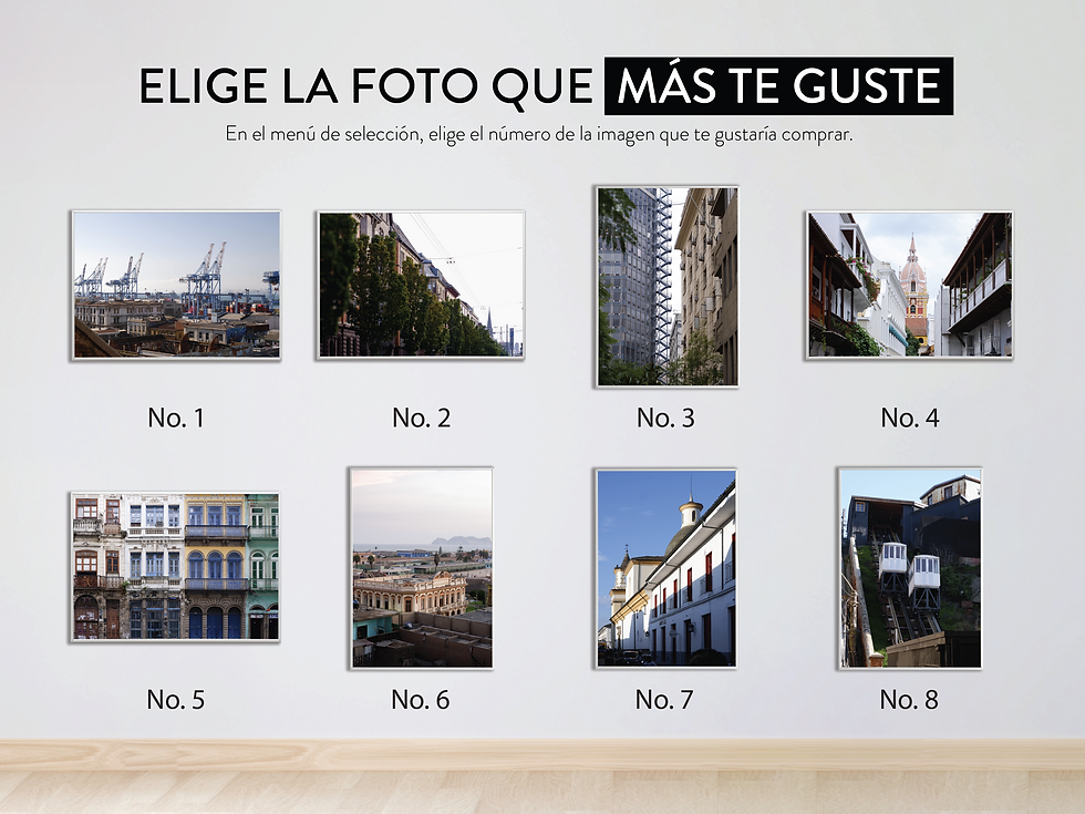 Thumbnail: Casas Coloridas de Valparaíso  - Fotografía decorativas con marco