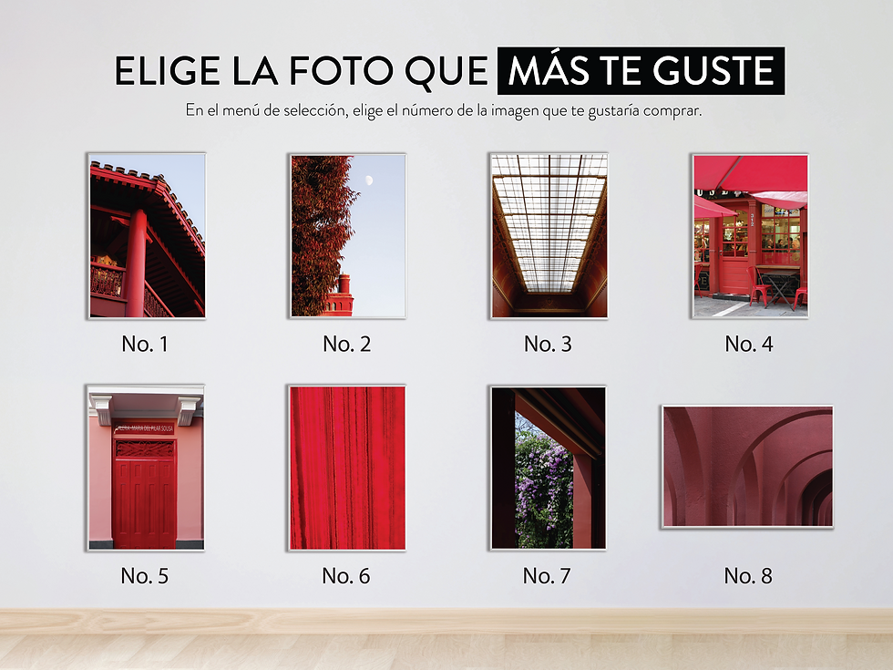 Thumbnail: Rojo - Fotografía decorativas con marco