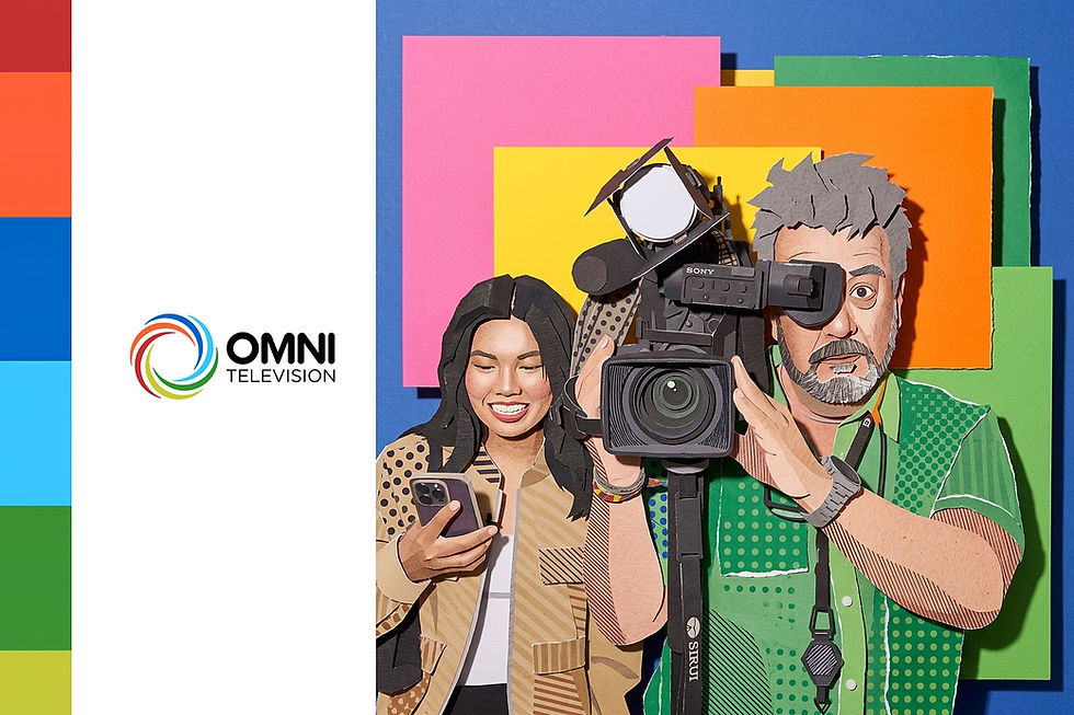AI Portrait experience being used by OMNI Television