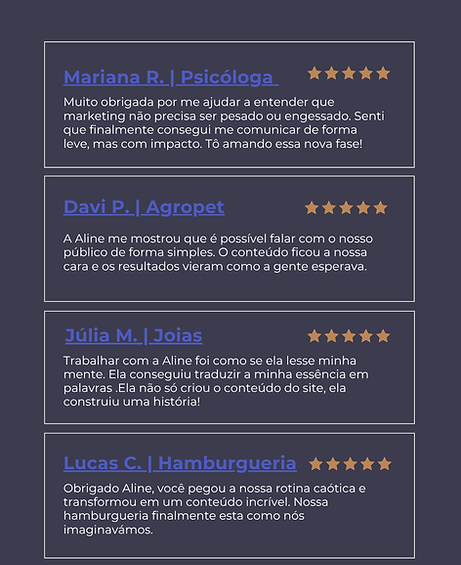 Depoimento positivo de cliente satisfeito com os serviços de marketing digital estratégico oferecidos pela Elo.