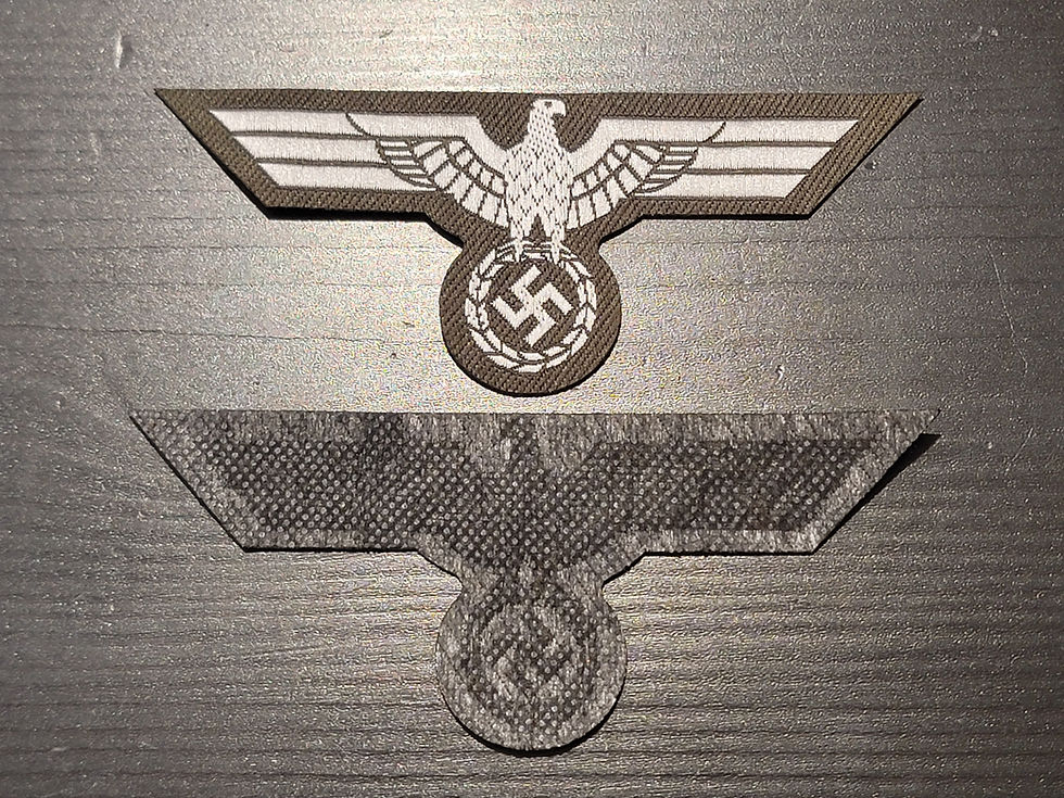 Thumbnail: Reproduction WW2 German Army Breast Eagle Woven Die Cut