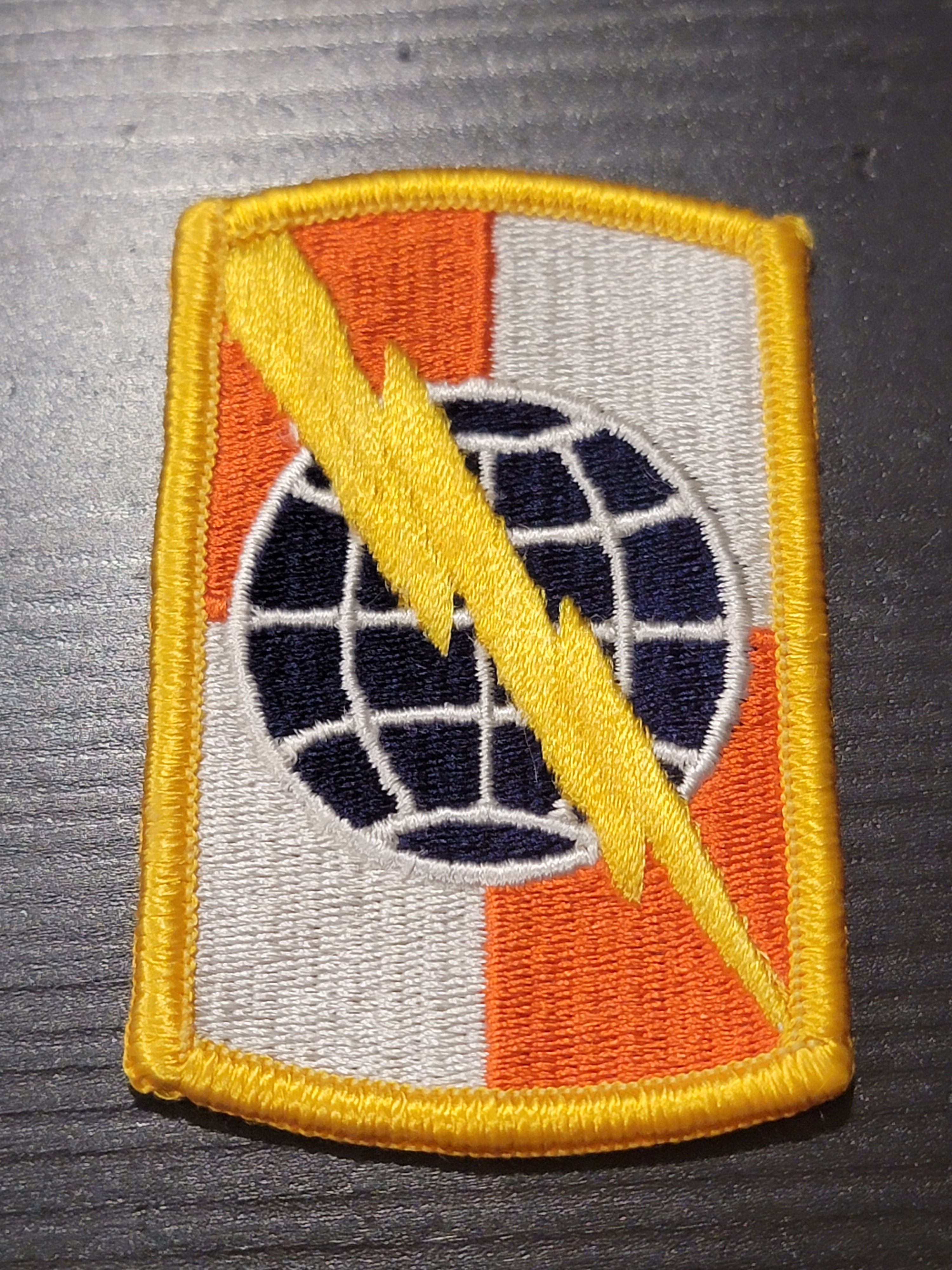 Original US Army 359 Signal Brigade Unit Merrow Edge Patch 802