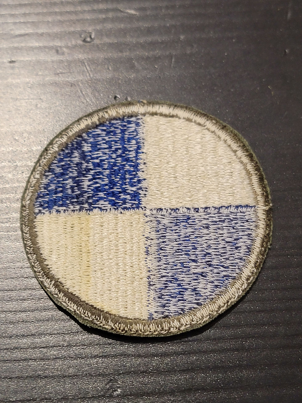 Thumbnail: Original WW2 US Army IV Corps Fourth 4th Green Border Patch 701