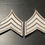 Thumbnail: Police Brown and White Chevron Three Bar Sergeant Rank 771