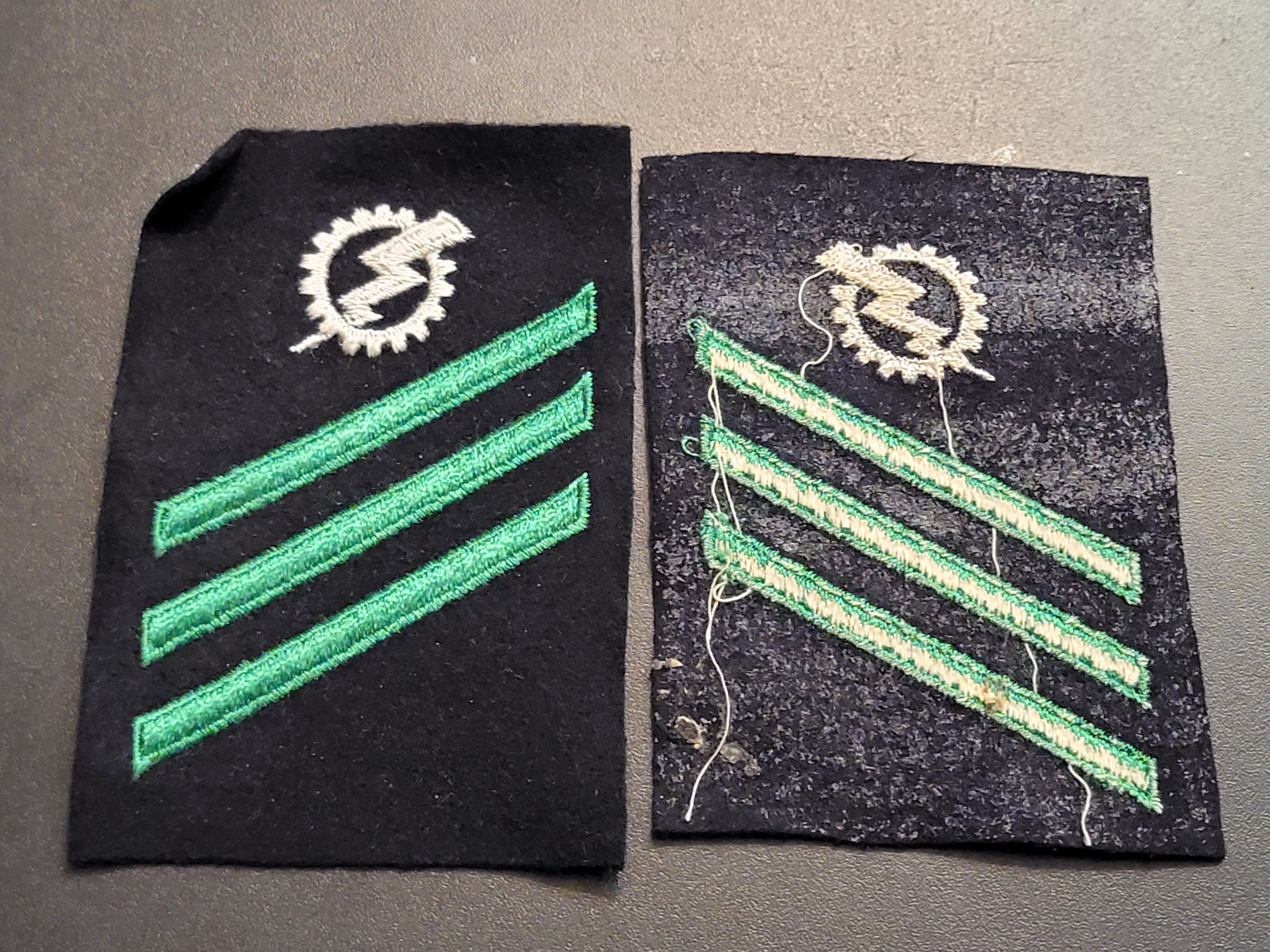 Orig Vietnam US Navy Non Rated Mark Unknown E3 Black Wool