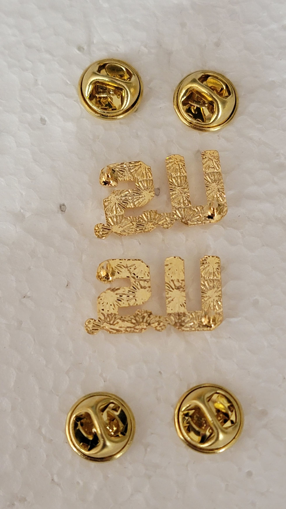 Thumbnail: Repro WW2 US Army Air Force Collar Brass Officer U.S. Pair