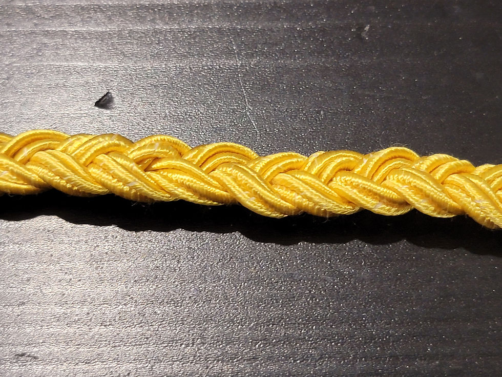 Thumbnail: Reproduction WW2 German Army Whistle Lanyard Yellow Cavalry Signals FJ 817