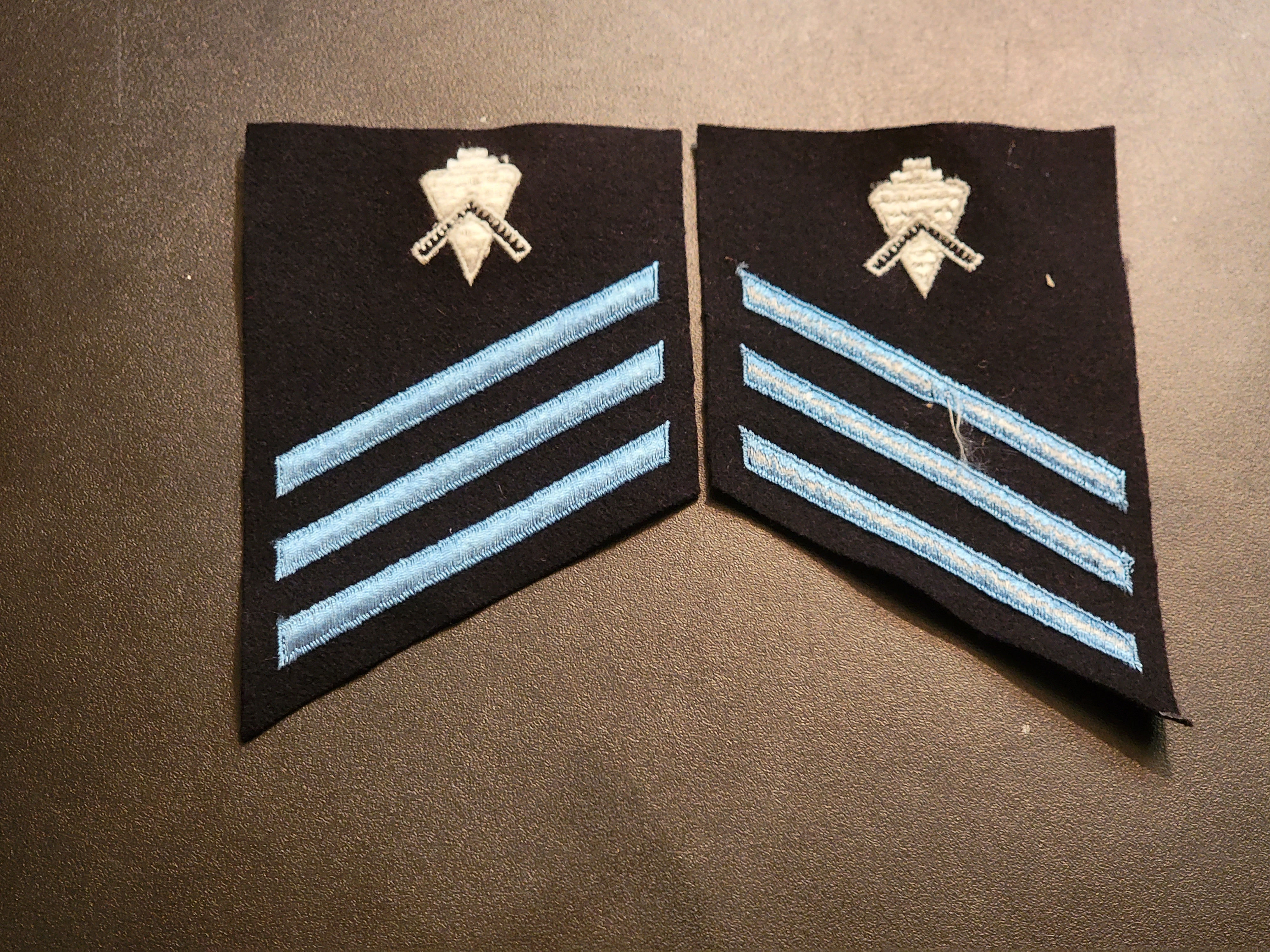 Original Vietnam US Navy Non Rated Mark Builder E3 Blue Black