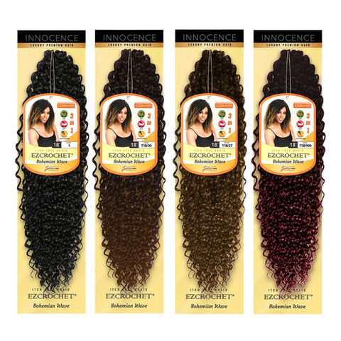 braiding hair in four natural and ombré shades for protective styles