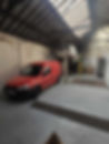 Cars at a garage 
