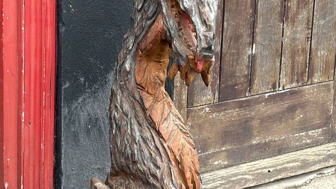 wooden sculpture