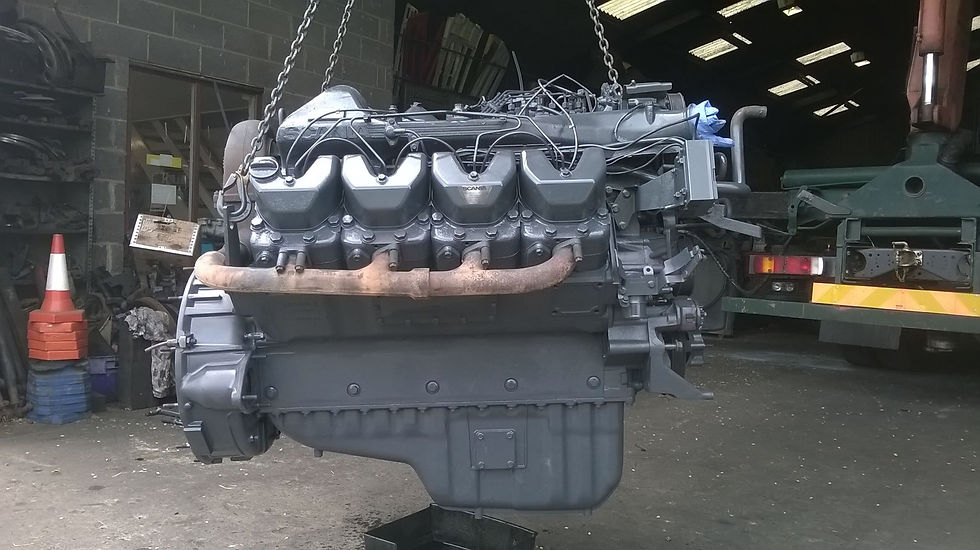 engine of a truck
