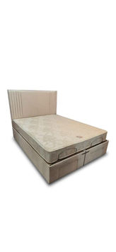 Adjustable bed with headboard